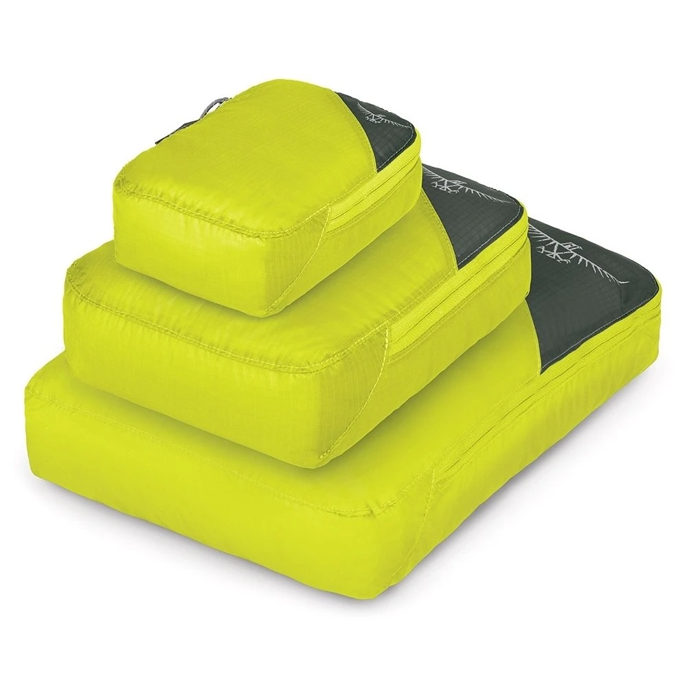 Osprey Ultralight Packing Cube - Electric Lime - Set S/M/L 1 Osprey Ultralight Packing Cube - Electric Lime - Set S/M/L