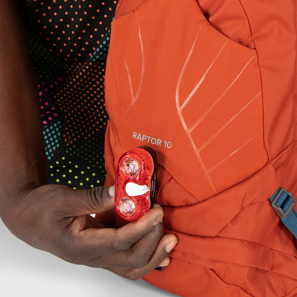 Osprey Raptor 10 Backpack + Hydration Pack - Firestarter Orange 9 Osprey Raptor 10 Backpack + Hydration Pack - Firestarter Orange - Image 9